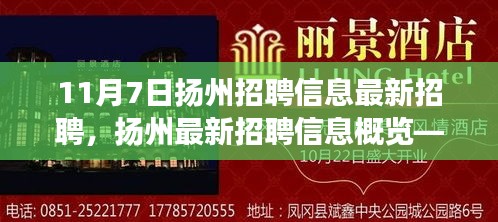 聚焦扬州职场动态，最新招聘信息概览（11月7日更新）