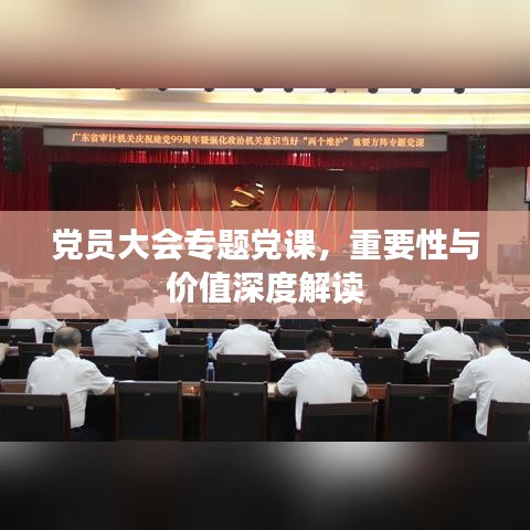 党员大会专题党课，重要性与价值深度解读