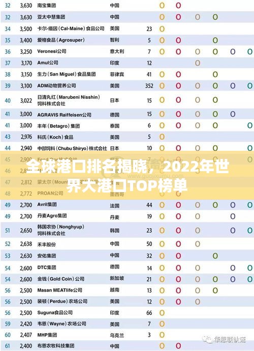 全球港口排名揭晓，2022年世界大港口TOP榜单