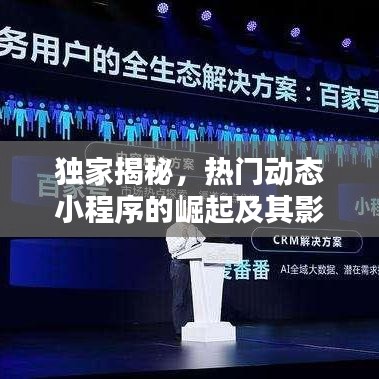 独家揭秘，热门动态小程序的崛起及其影响力不容小觑