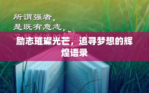 励志璀璨光芒，追寻梦想的辉煌语录