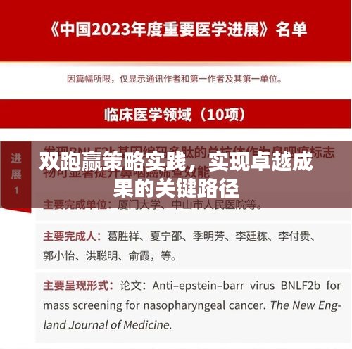 双跑赢策略实践，实现卓越成果的关键路径