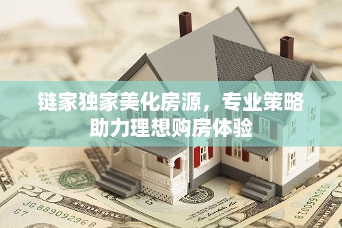 链家独家美化房源，专业策略助力理想购房体验